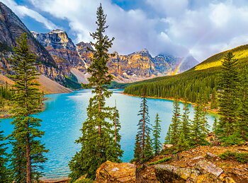 Moraine Lake Banff National Park, Canada, puslespil med 2000 brikker (C-201037)
