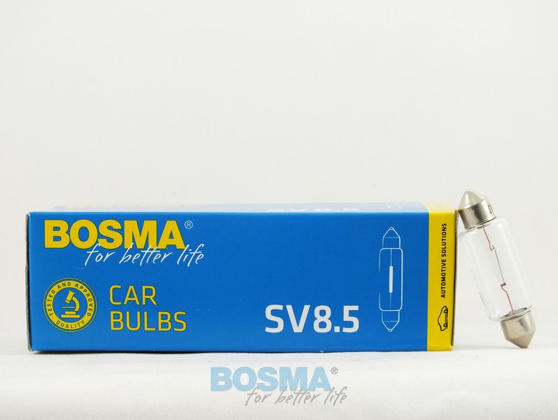 Spolelampe Bosma SV8,5 12V 15W 44mm