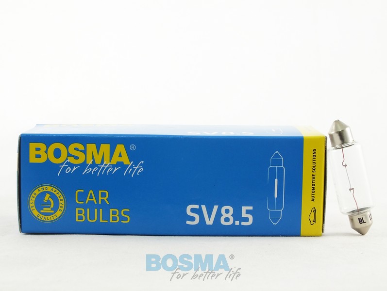 Spulenlampe Bosma SV8,5 12V 18W 44mm