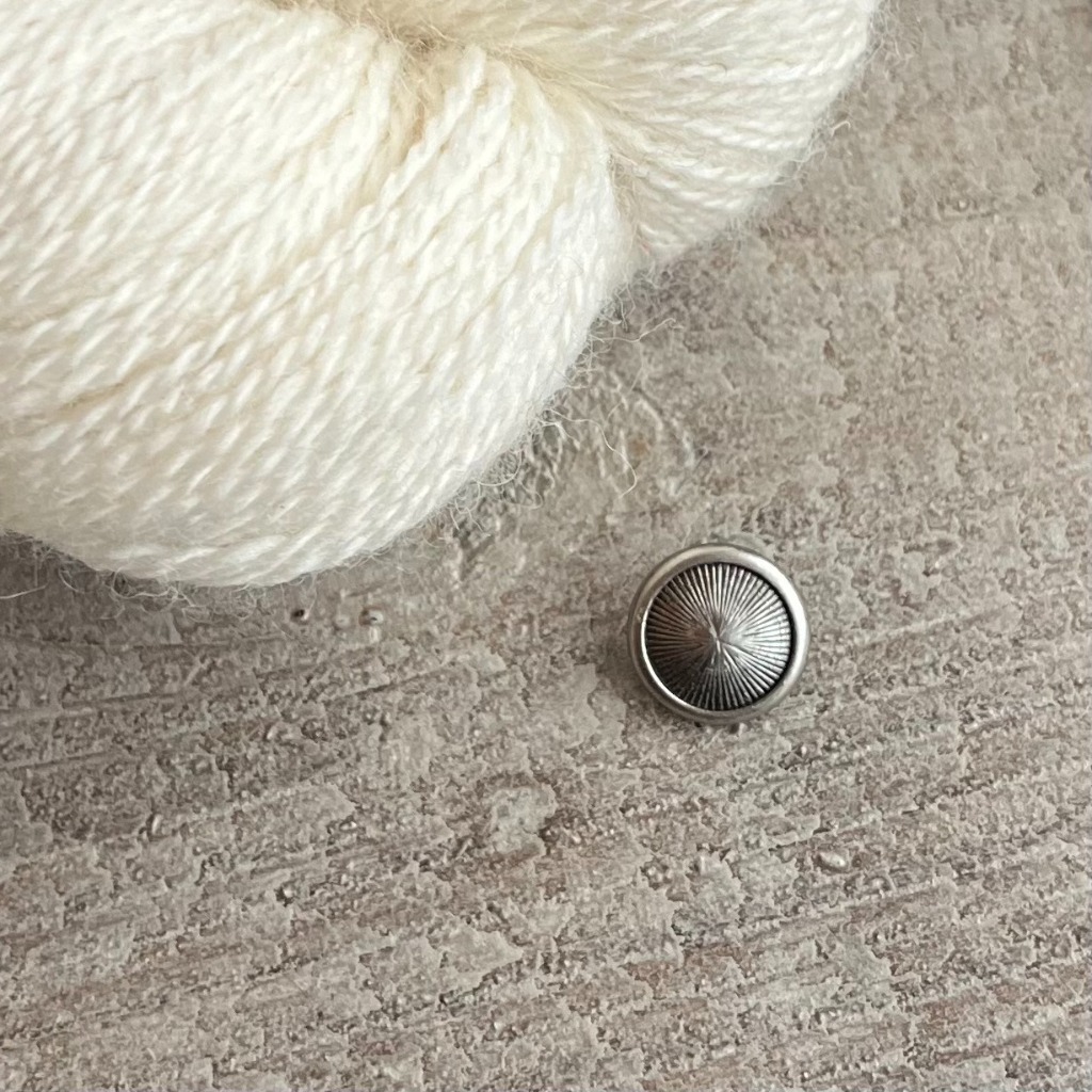 KNAPP METALL, SILVER 15 mm