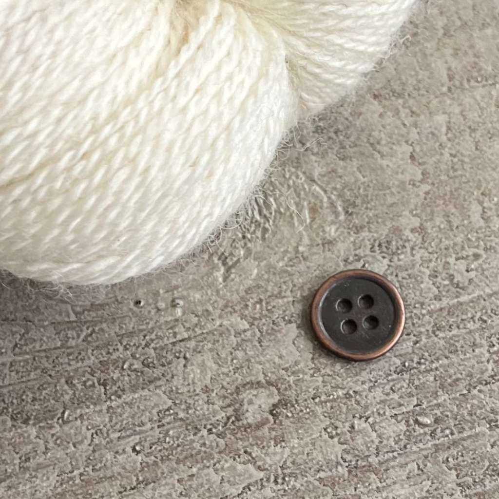 KNAPP METALL, BRUN 15 mm