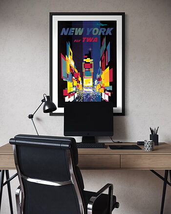 New York - Fly TWA - Poster