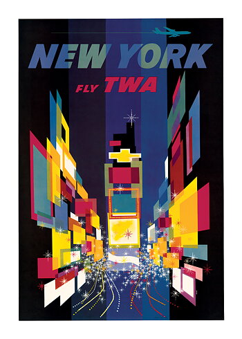 New York - Fly TWA - Poster