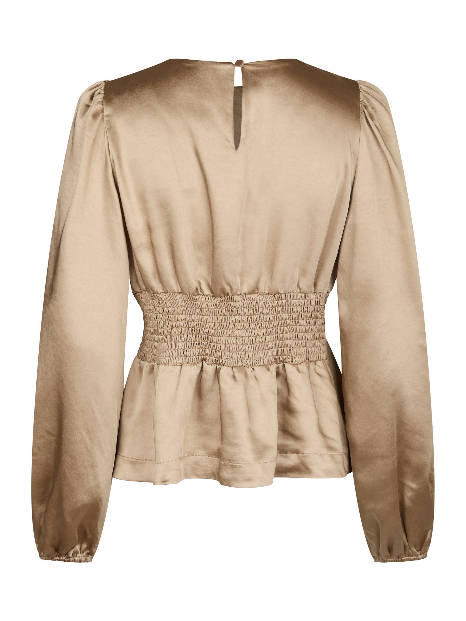 Neo Noir  - Vanya Crushed Sateen Blouse Gold - 5
