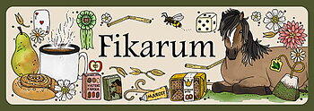 Skylt - Fikarum