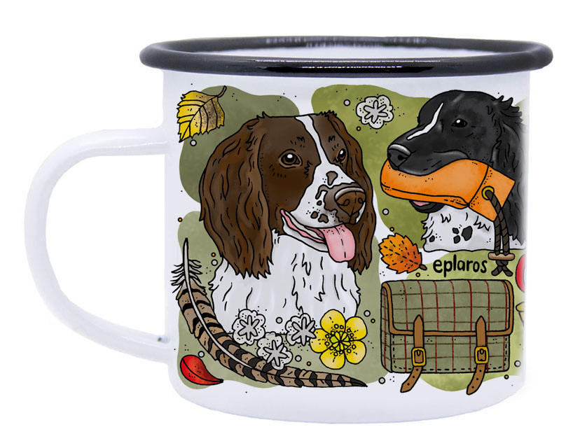 Emaljmugg - Engelsk springer spaniel