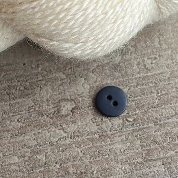 KNAPP SLÄT, MÖRKBLÅ 12 mm
