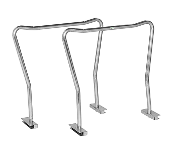 Elförzinkade pallben från Pallkompaniet som höjer pallen för bättre ergonomi i lager och produktion