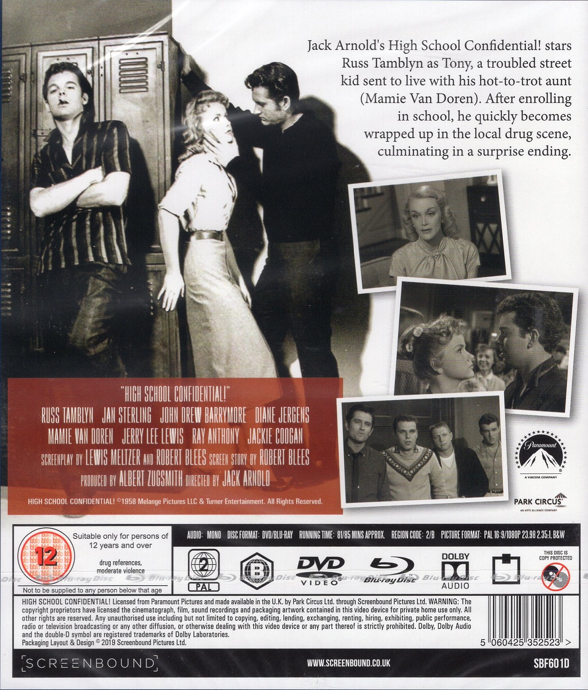 High School Confidential! (ej svensk text) (Blu-ray + DVD) - 2