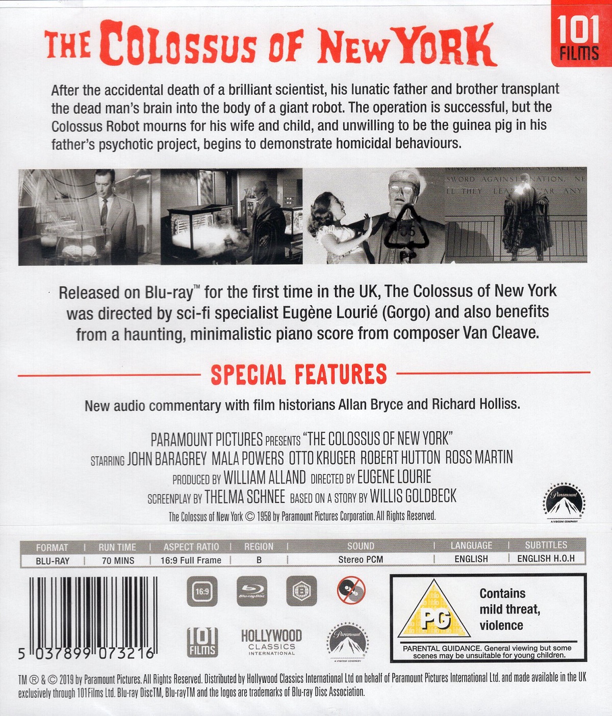 The Colossus of New York (ej svensk text) (Blu-ray) - 2