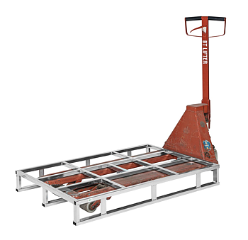 Stålpall 1200×800 mm – galvaniserad för krävande industrimiljöer