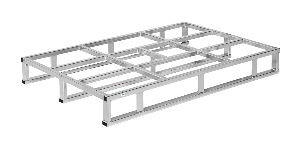 Stålpall 1200×800 mm – galvaniserad för krävande industrimiljöer