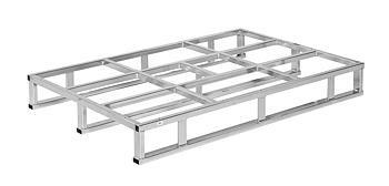 Stålpall 1200×800 mm – galvaniserad för krävande industrimiljöer