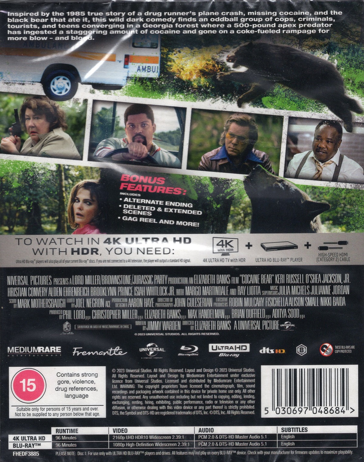 Cocaine Bear (ej svensk text) (4K Ultra HD + Blu-ray) - 2