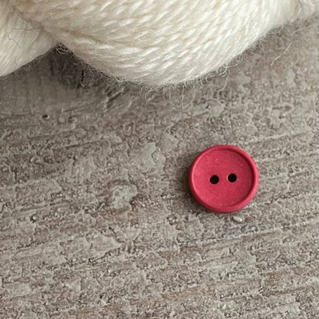 KNAPP BOMULL, STRAWBERRY 15 mm