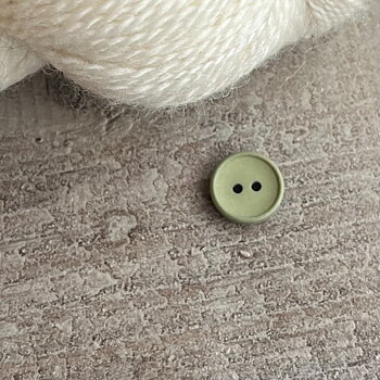 KNAPP BOMULL, GREEN TEA 15 mm