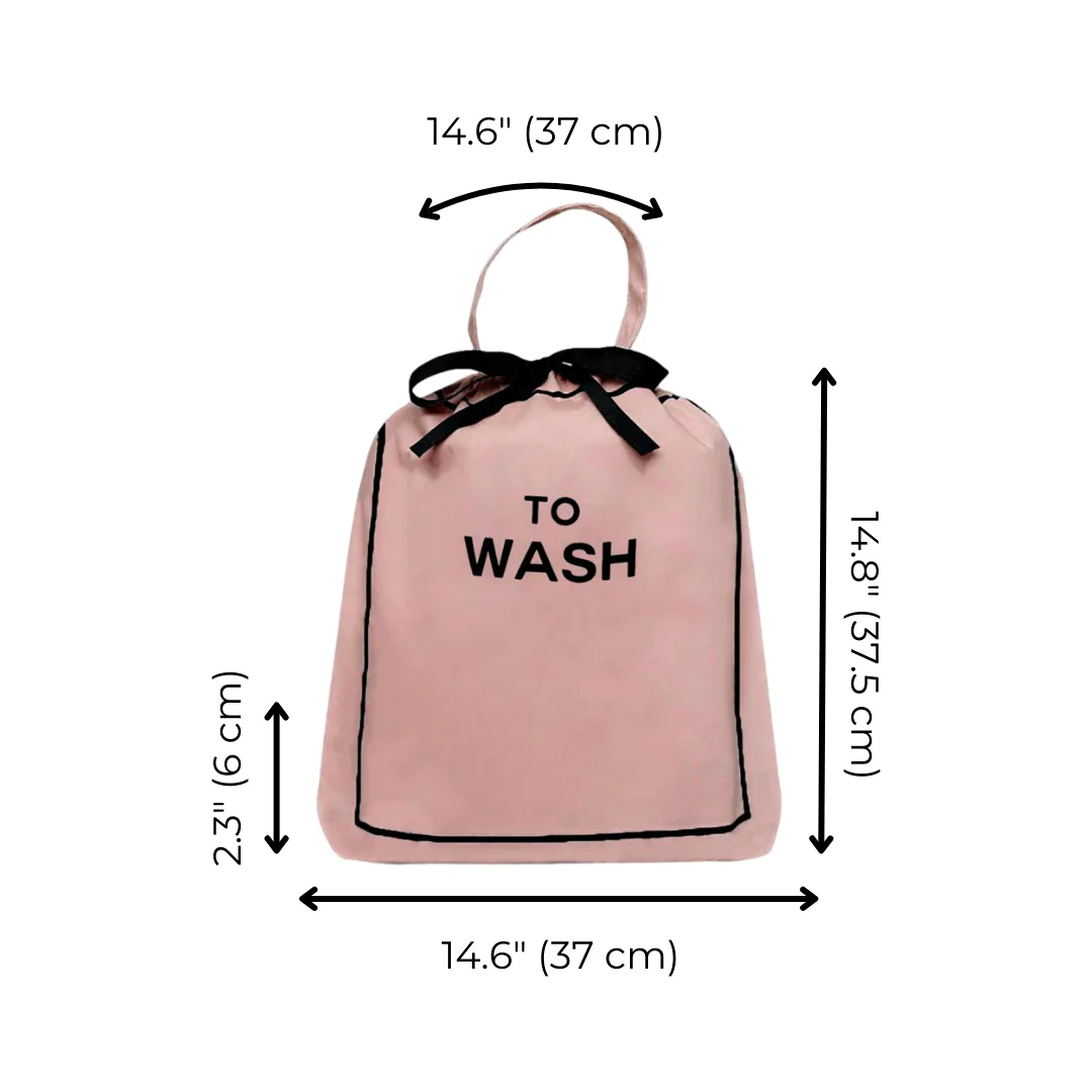 Förvaringspåse - to wash- rosa - 3