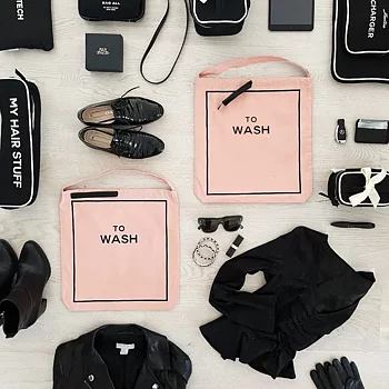 Förvaringspåse - to wash- rosa