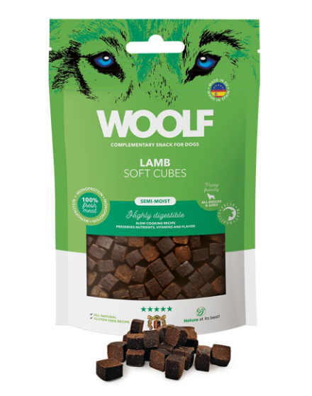 WOOLF Soft Cubes - LAMB 100g