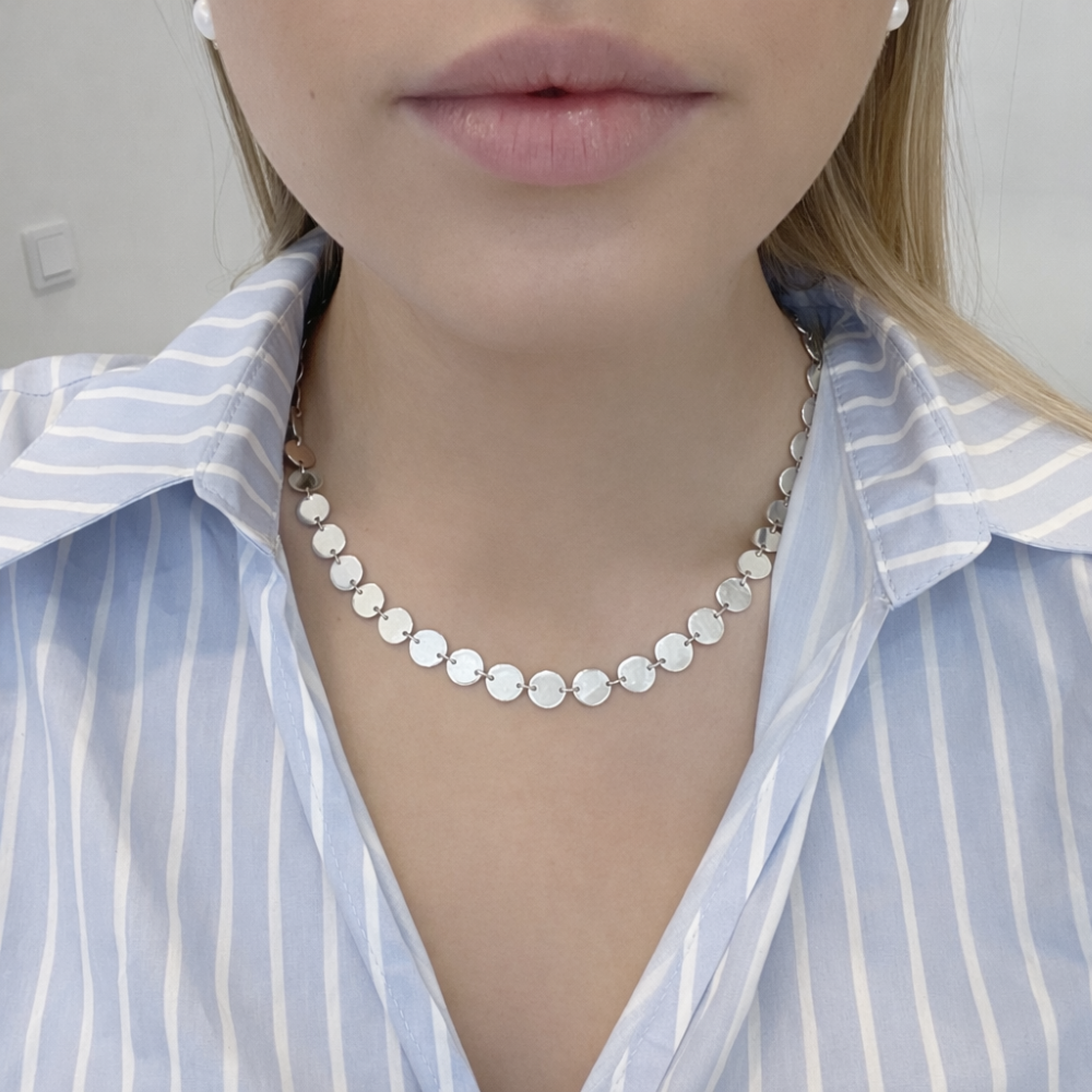 IAMLUND Glänsa halsband silver