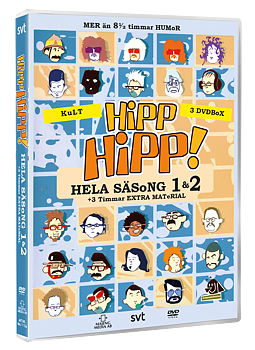 Hipp Hipp Kompletta samlingen S1-2 + extramaterial - 3 DVD BOX