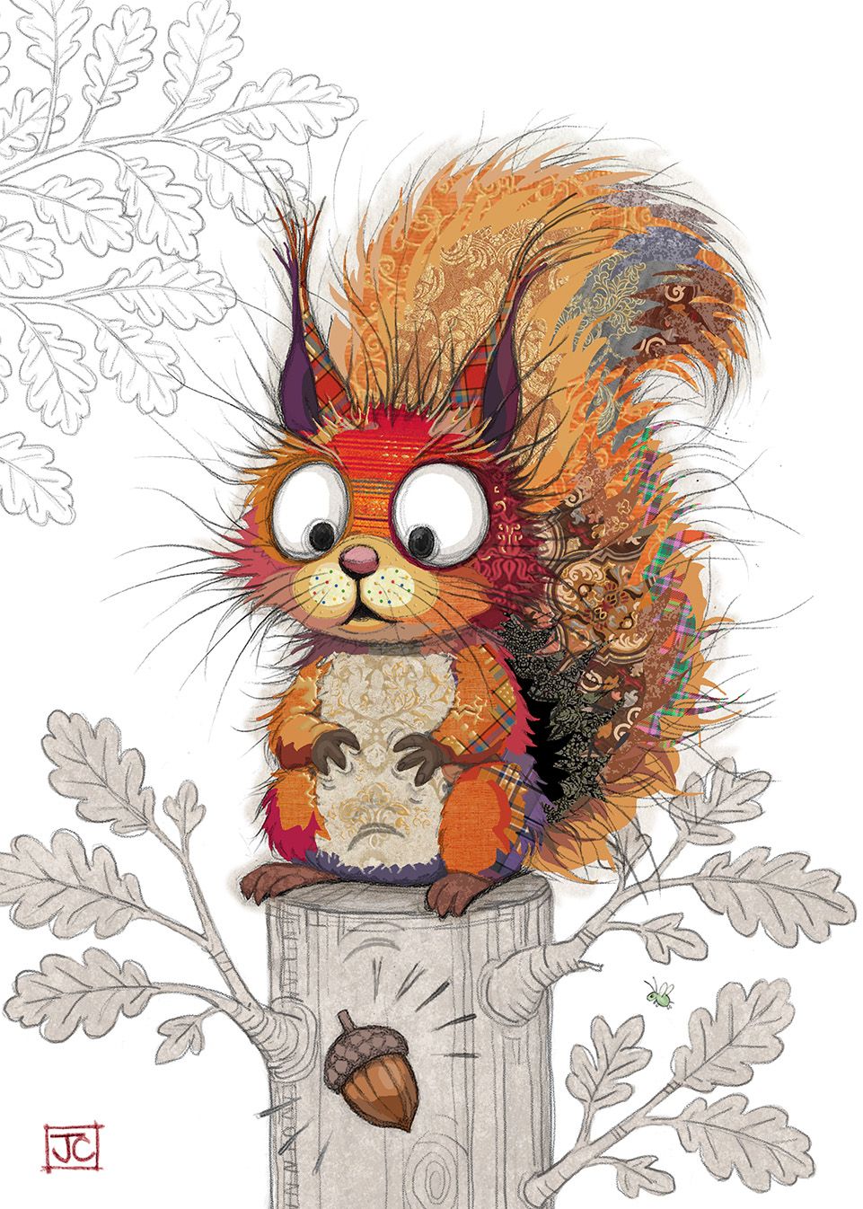 Sarah Squirrel, Greeting card