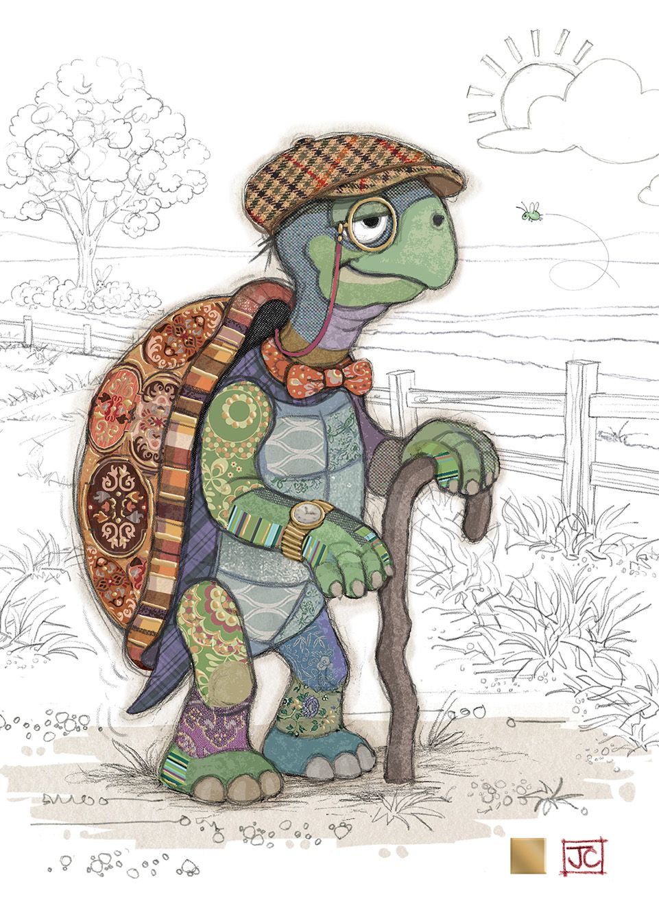 Theodore Tortoise, Greeting card
