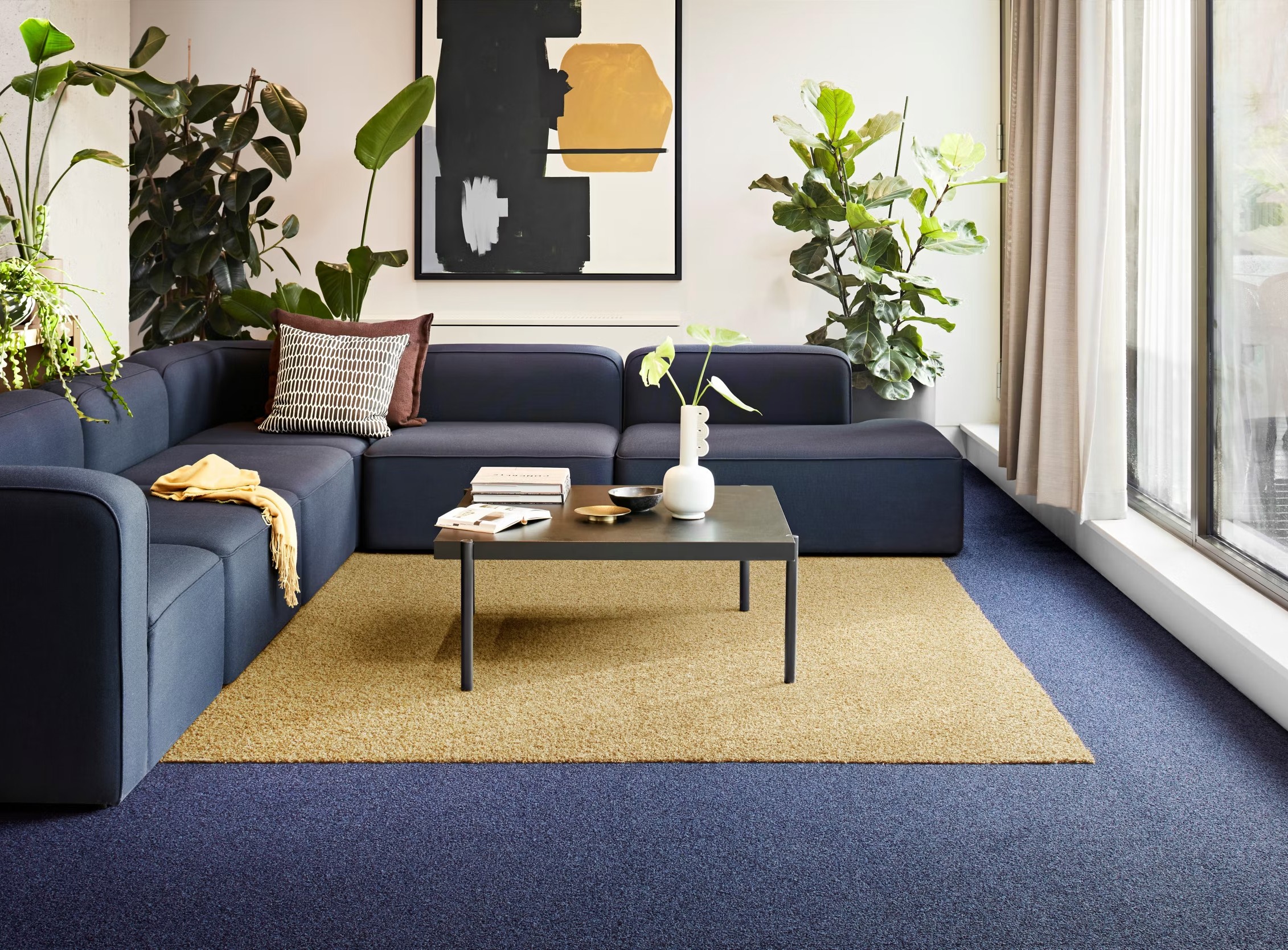  Textilplatta - Touch & Tones 102 - Sapphire 50x50cm