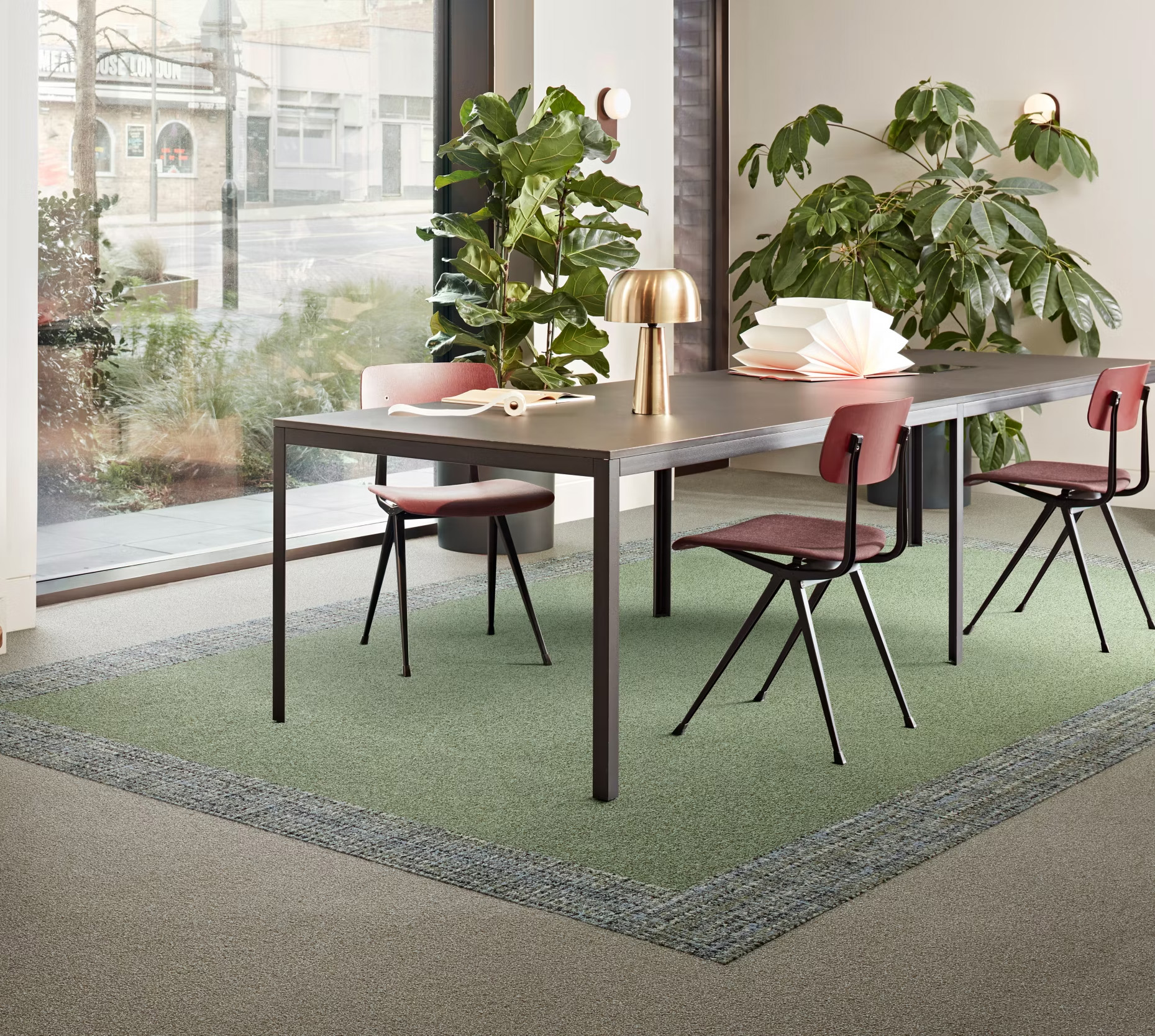  Textilplatta - Touch & Tones 103 - Olive 50x50cm