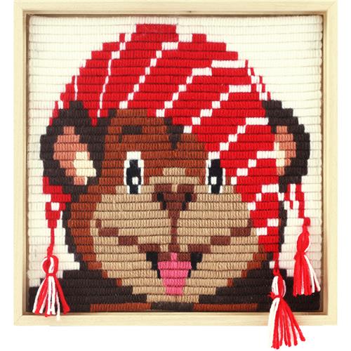 Kids Stitch - Apa 30 x 30 långstygn