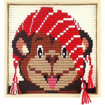 Kids Stitch - Apa 30 x 30 långstygn
