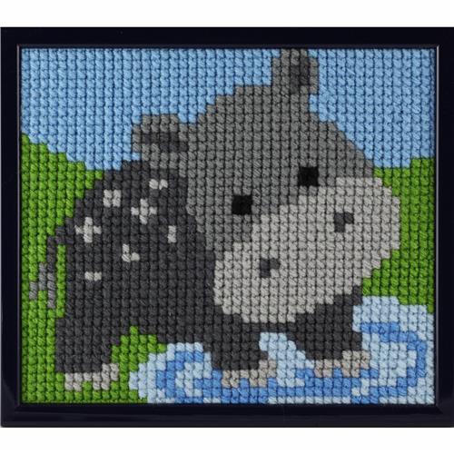Kids Stitch - Flodhäst 18 x 24