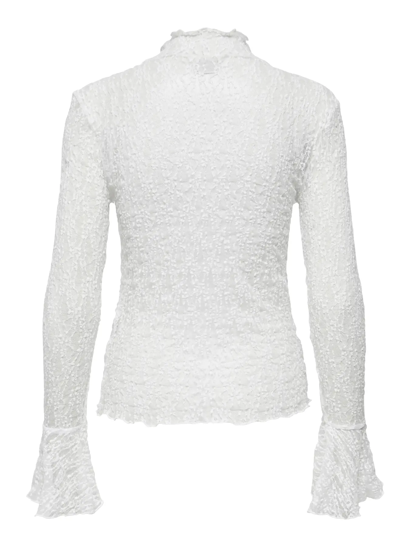 JDYLALA L/S HIGH NECK LACE TOP JRS  Cloud Dancer - 2