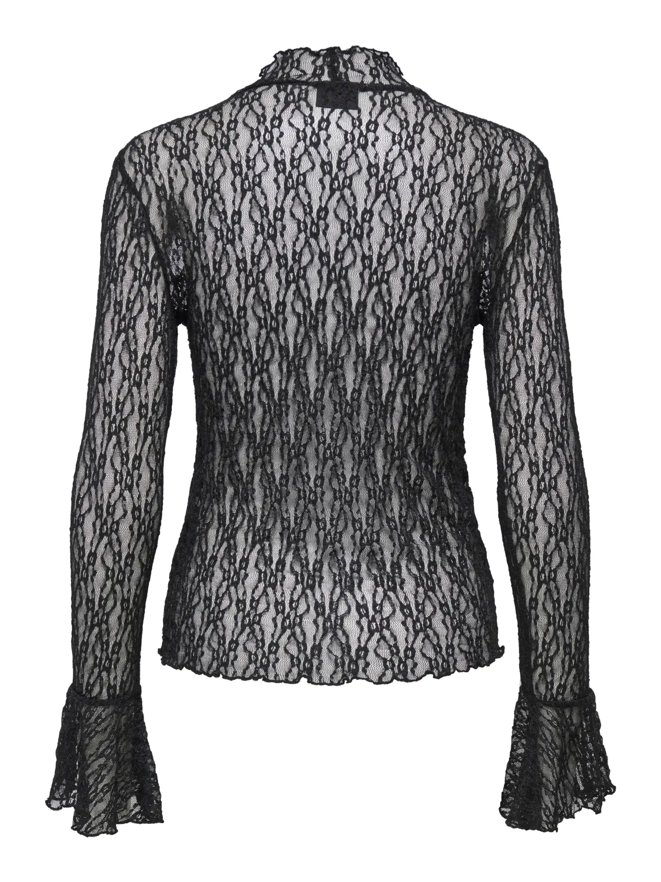 JDYLALA L/S HIGH NECK LACE TOP JRS  Black - 2