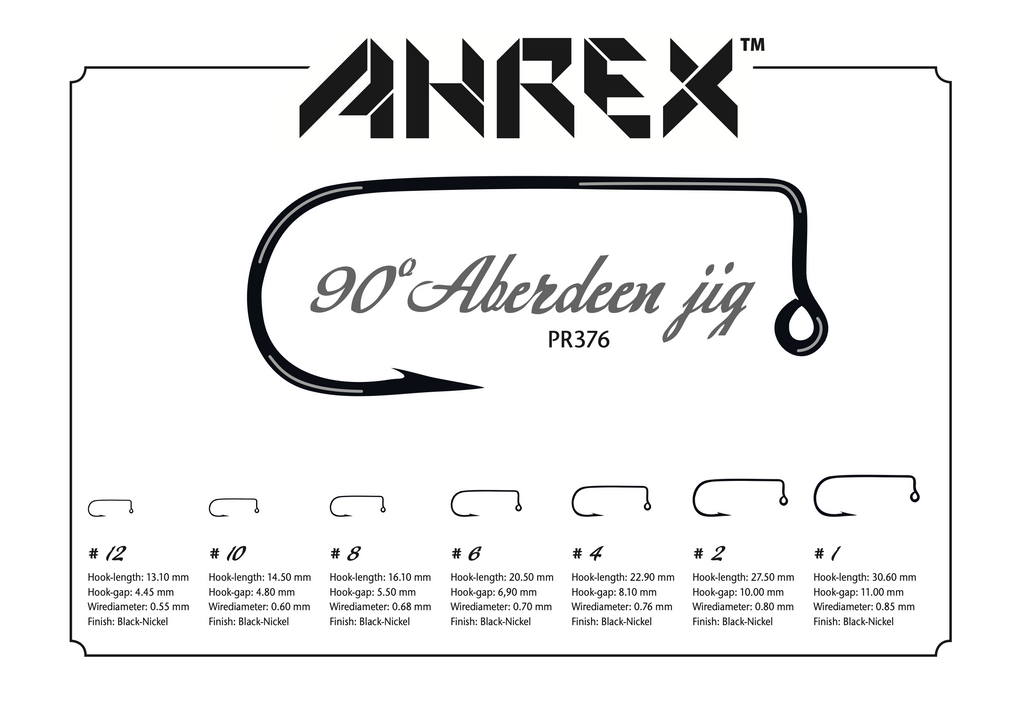 AHREX 90 Degree Aberdeen Jig Hook - 2