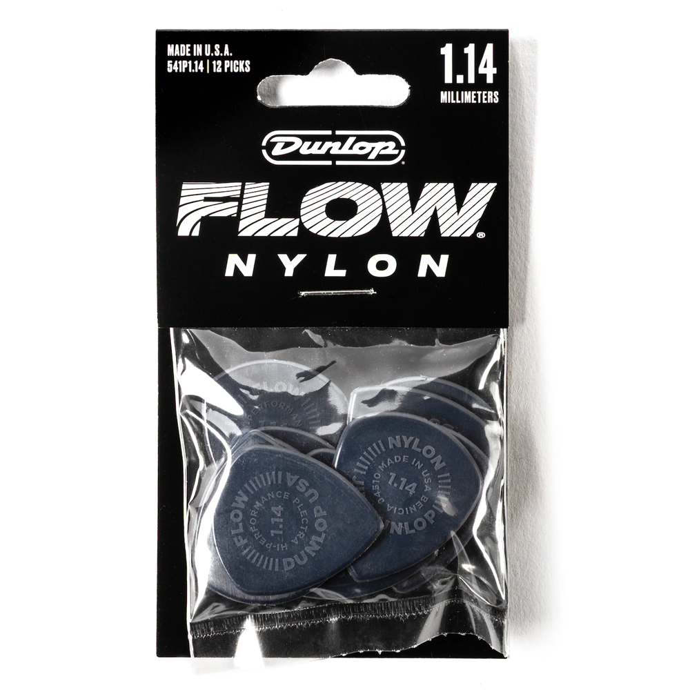 Dunlop FLOW Nylon Guitar Pick (12-Pack) - 5