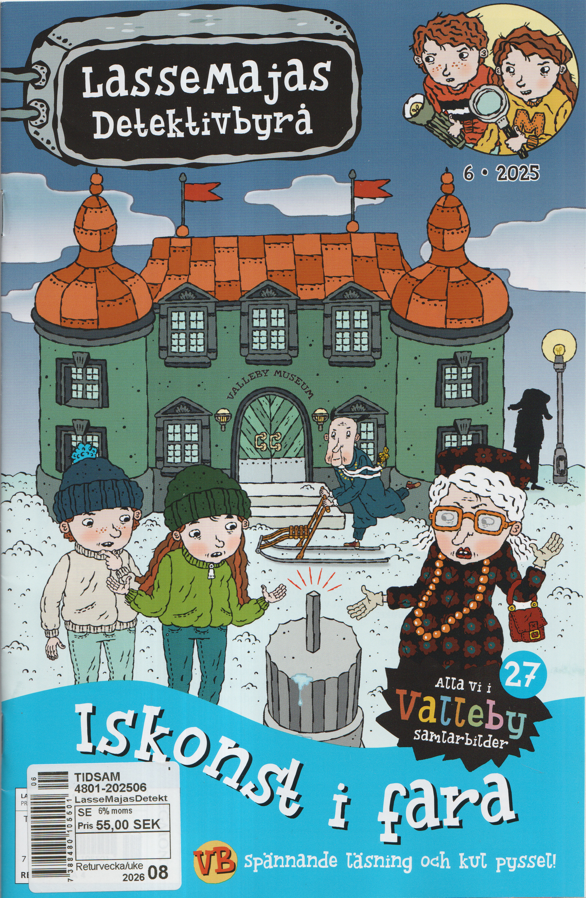 Lasse Majas Detektivbyrå nr 6 2025, Iskonst i fara