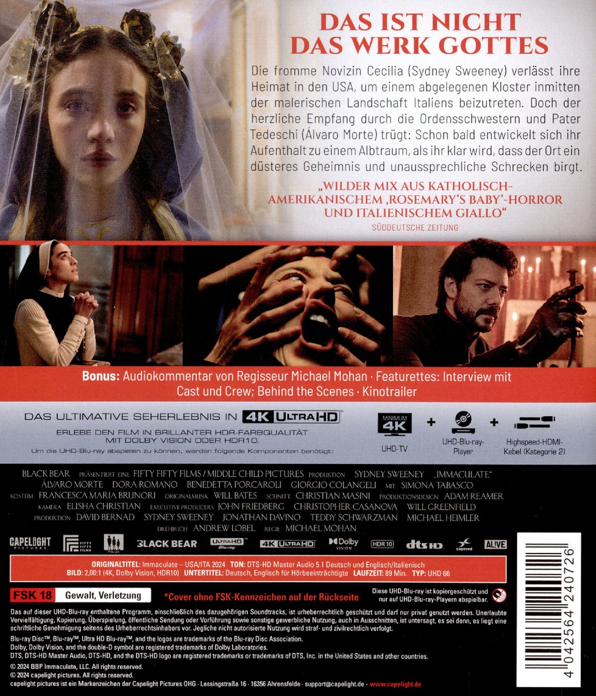 Immaculate (ej svensk text) (4K Ultra HD) - 2
