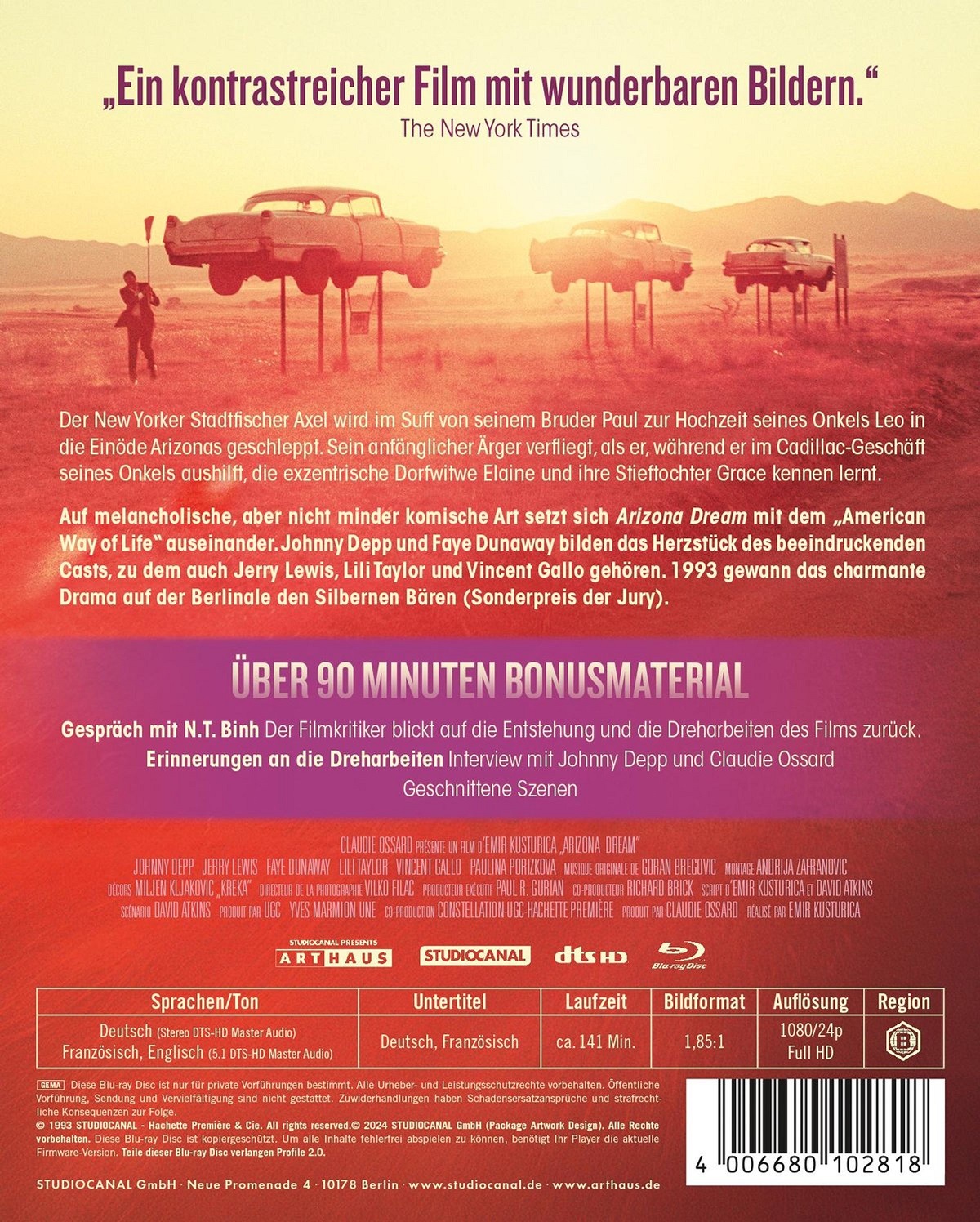 Arizona Dream (ej svensk text) (Blu-ray) - 2