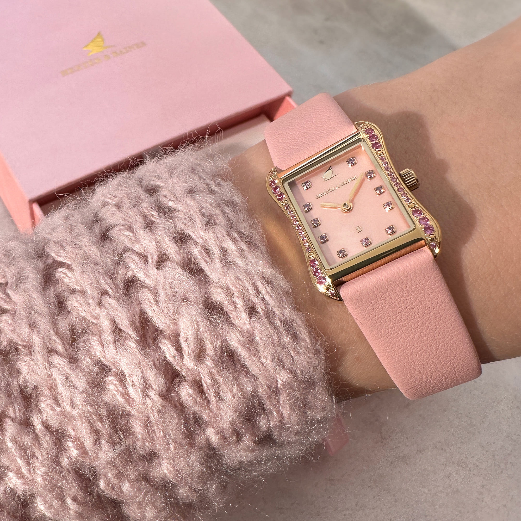H&B Cronvas, Powder Pink, Gold - 7