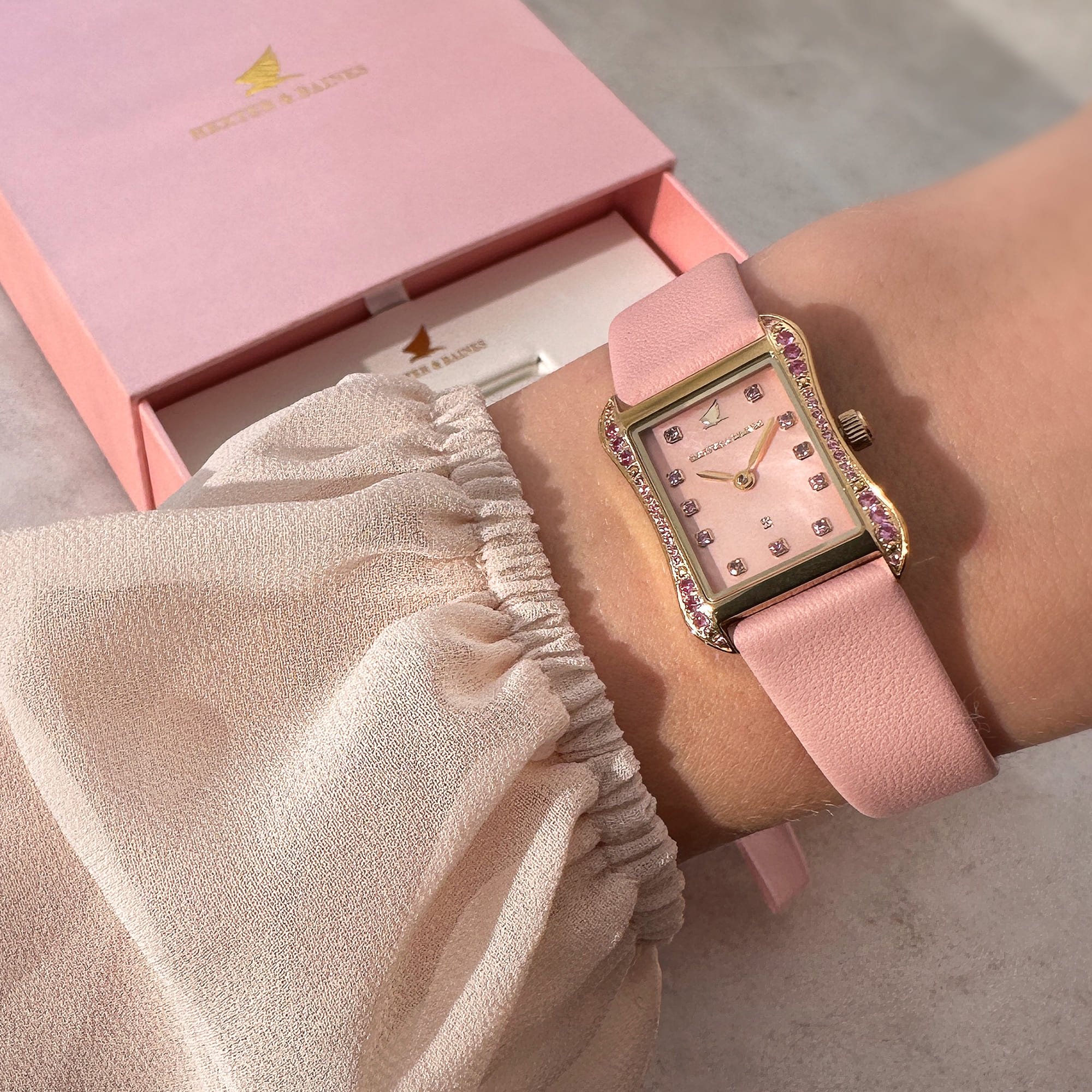 H&B Cronvas, Powder Pink, Gold - 11