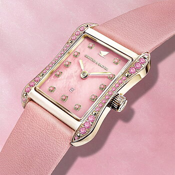 H&B Cronvas, Powder Pink, Gold
