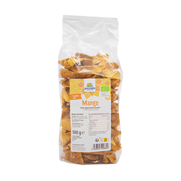 Torkad Mango 500g EKO, Govinda