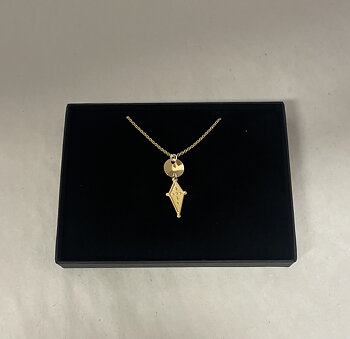 Halsband i guldförgyllt silver