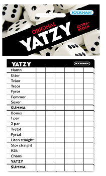 Extra block till yatzy original