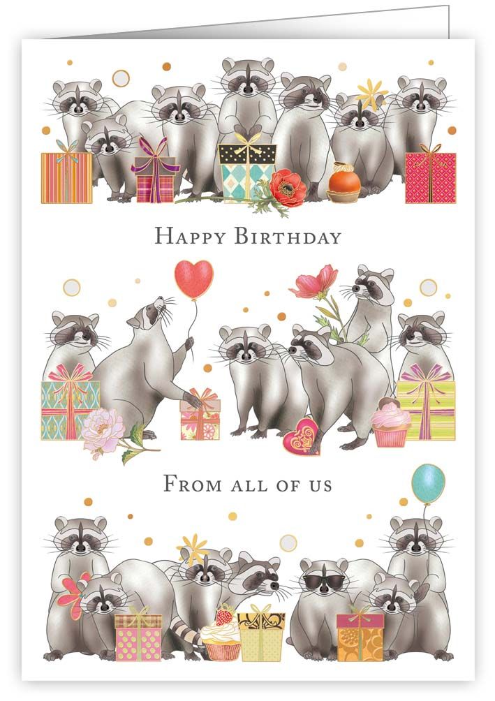 Happy Birthday from all of us, Greeting card