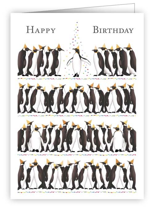Happy Birthday Penguins, Mini card