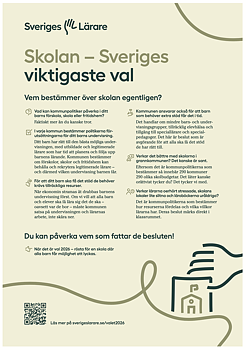 Skolan – Sveriges viktigaste val – affisch A3