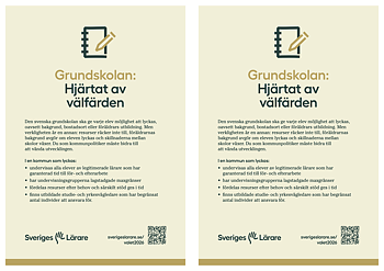 Grundskolan: Hjärtat av välfärden – flyer 2xA5