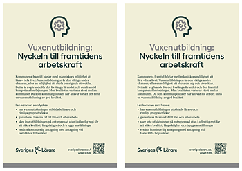 Vuxenutbildning: Nyckeln till framtidens arbetskraft – flyer 2xA5
